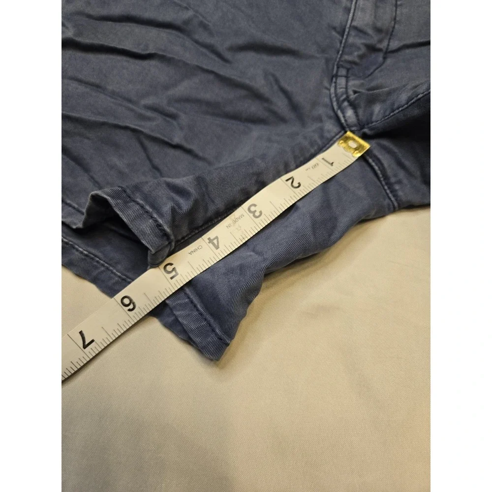 American Eagle Stretch Midi Chino Shorts Women's Size 2 Blue‎ Cotton 5